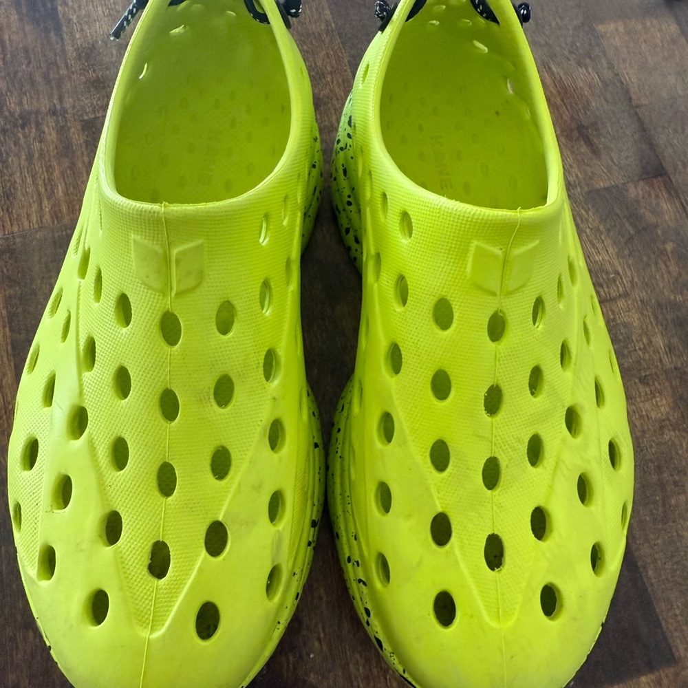 Vibrant Yellow Kids Water Shoes